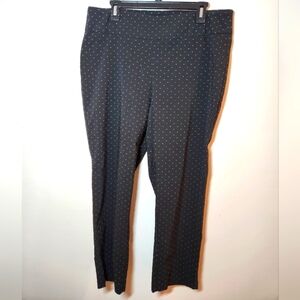 ZAC & RACHEL The Ultimate Fit Black & White Pull On Ankle Pants SZ 1X Stretchy